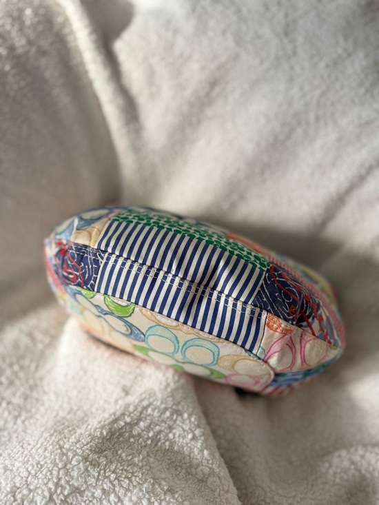 Vintage Y2K Coach Patchwork Hamptons Hobo Scribble Shoulder Bag Purse Floral - Picture 8 of 16